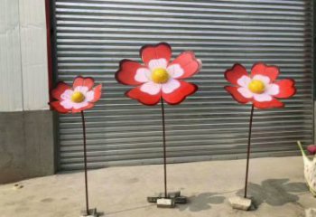 風(fēng)車花雕塑優(yōu)選，多彩藝術(shù)，不銹鋼風(fēng)車花雕塑廠家選用
