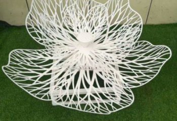 梨花雕塑供求，美陳雕塑，不銹鋼梨花雕塑制造廠家