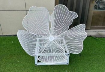 梨花雕塑供應(yīng)，景觀雕塑，美陳鏤空梨花雕塑素材制造