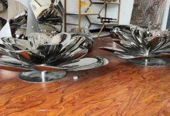 茉莉花雕塑選定，美陳雕塑，現代不銹鋼茉莉花雕塑優選