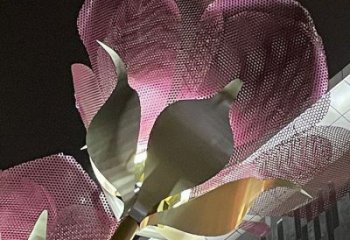 金屬紫丁香雕塑制造商，鋼管組合，公共紫丁香雕塑優(yōu)選