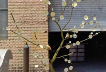 紫丁香雕塑定做，公園小品，不銹鋼紫丁香雕塑廠家精選