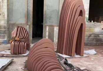 彩鋼假山雕塑，鐵藝文化雕塑，鑄造制作