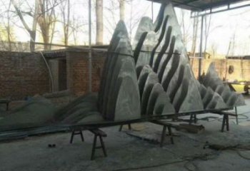 景觀假山雕塑，城區(qū)小品，戶外假山雕塑生產(chǎn)商