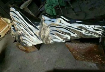 室內(nèi)假山雕塑，拉絲景觀雕塑，抽象效果