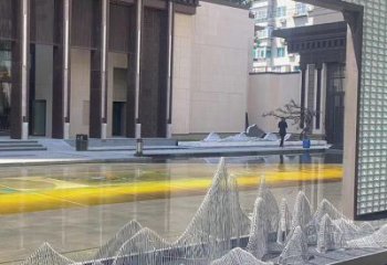 編織假山雕塑，標(biāo)識(shí)雕塑，大型假山雕塑公司