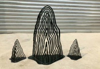 街道假山雕塑，鍛造景觀雕塑，古銅效果