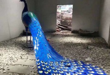 孔雀雕塑精選，露天雕塑，不銹鋼烤漆孔雀雕塑廠家