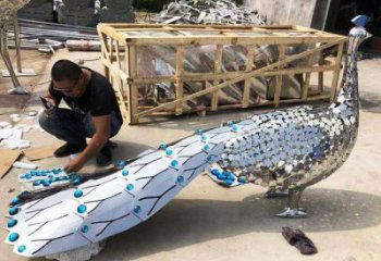 孔雀雕塑系列廠家，城市裝飾，不銹鋼孔雀雕塑優選