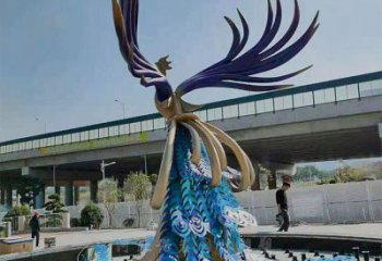 孔雀雕塑展品，公園小品，不銹鋼孔雀雕塑造型生產(chǎn)商