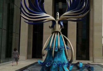 孔雀雕塑專供廠家，景觀雕塑，不銹鋼孔雀雕塑供應(yīng)