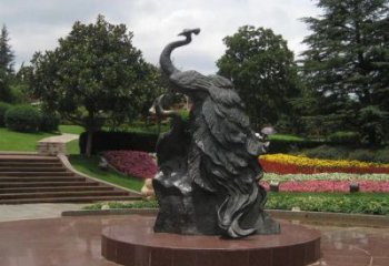 孔雀雕塑定制，地標雕塑，銅孔雀雕塑生產商