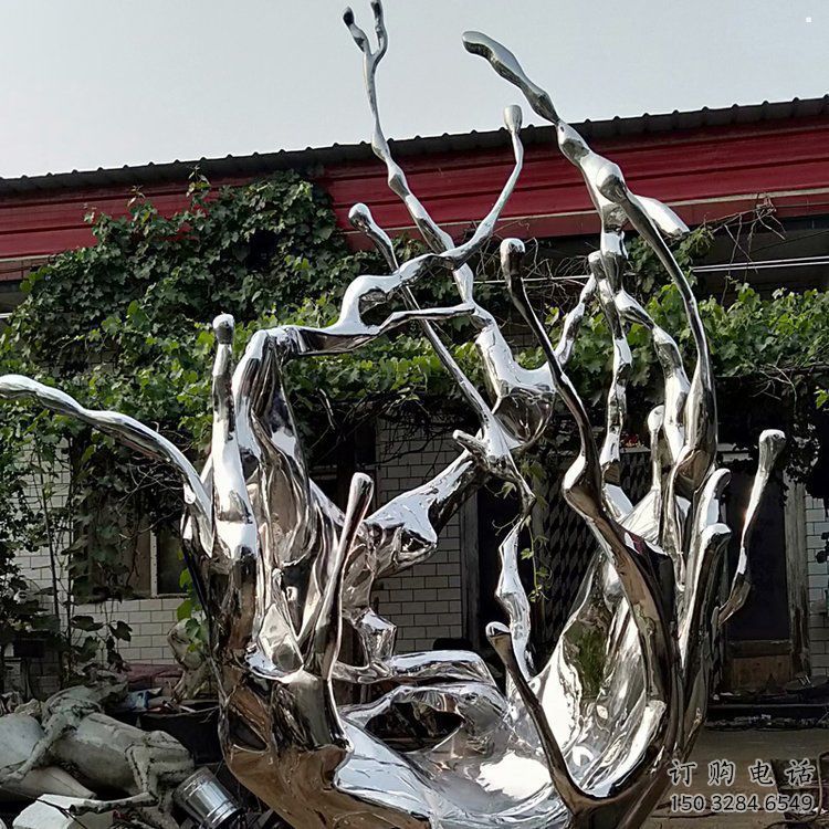 波浪雕塑制造商，城市雕塑，不銹鋼波浪雕塑觀賞型