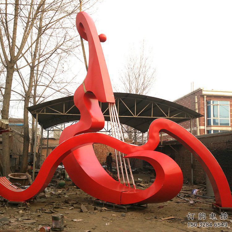 大提琴雕塑供求，抽象雕塑，不銹鋼大提琴雕塑優(yōu)選