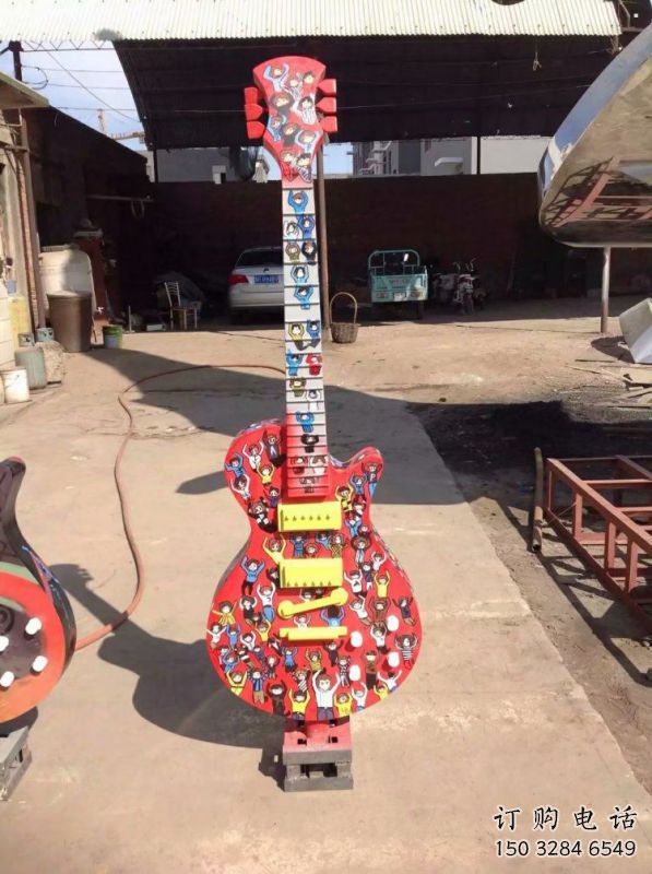 提琴雕塑精選，景區雕塑，不銹鋼烤漆提琴雕塑提供