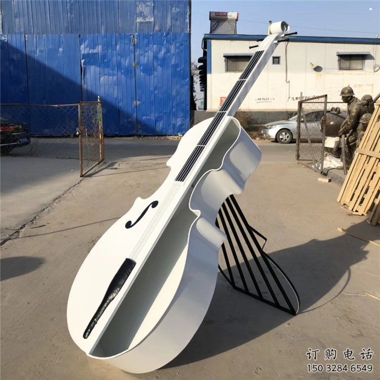 提琴雕塑生產(chǎn)，白鋼構(gòu)件，金屬烤漆提琴雕塑通用