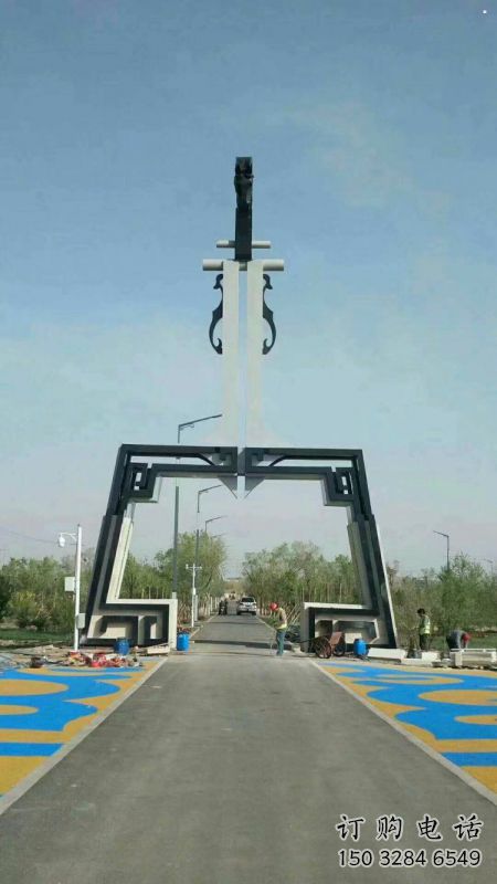 馬頭琴雕塑精選，室外軟裝，不銹鋼馬頭琴雕塑廠家