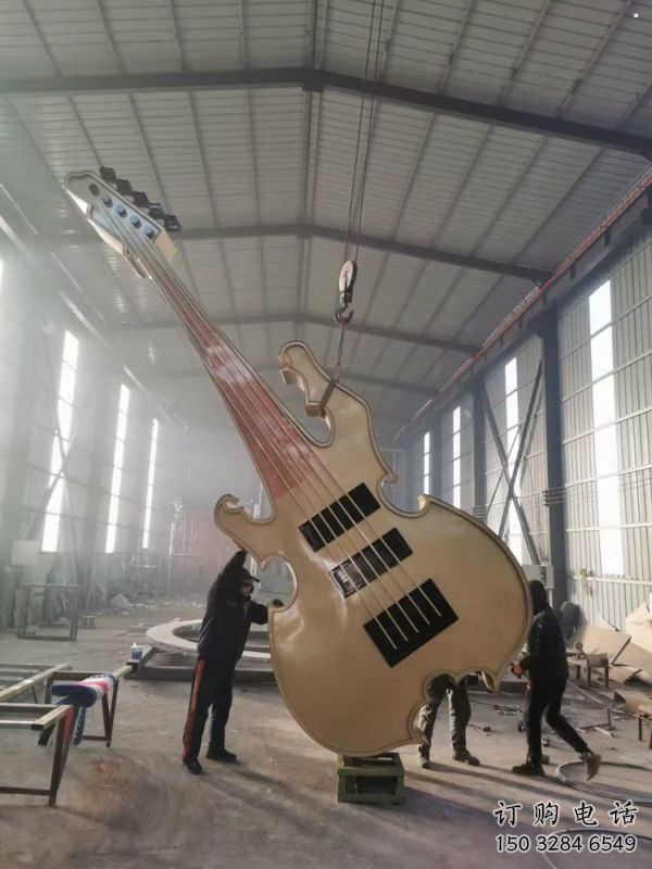 大型提琴雕塑制造，透雕系列，不銹鋼提琴雕塑承接