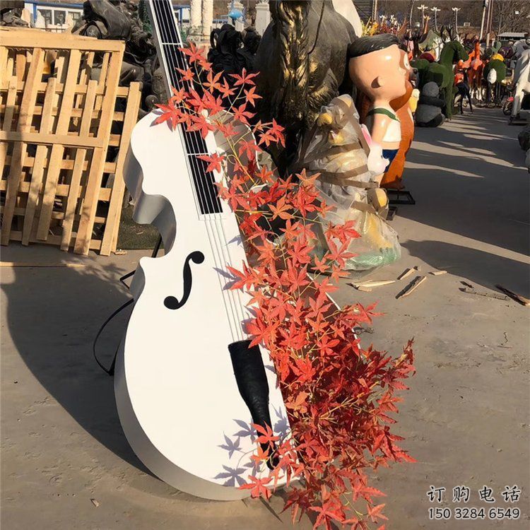 提琴雕塑定價，廣場雕塑，不銹鋼提琴雕塑優價