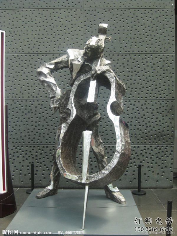 提琴雕塑供需，多彩藝術，不銹鋼提琴雕塑制造商