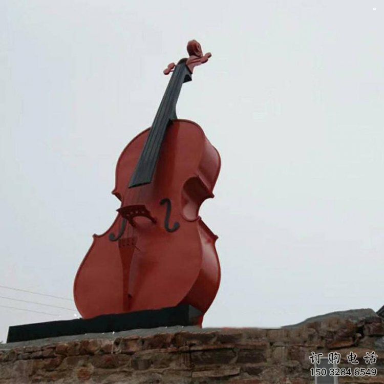 小提琴雕塑精品，小區雕塑，不銹鋼小提琴雕塑提供