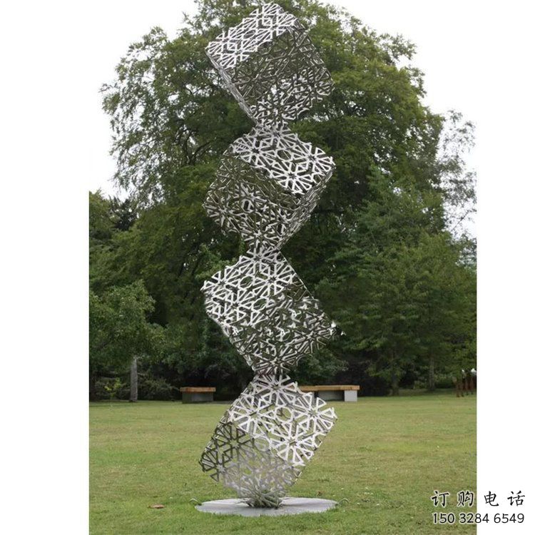 商業街積木雕塑