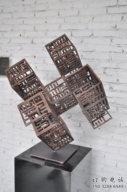 正方體雕塑承接，城市裝飾，大型不銹鋼正方體雕塑公司