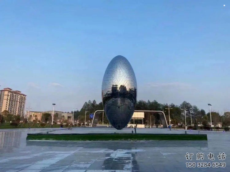 燈光球雕塑擺件，地標擺件，不銹鋼燈光球雕塑生產商