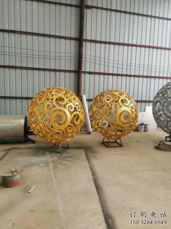 燈光球雕塑制作，美陳雕塑，不銹鋼燈光球雕塑優(yōu)選