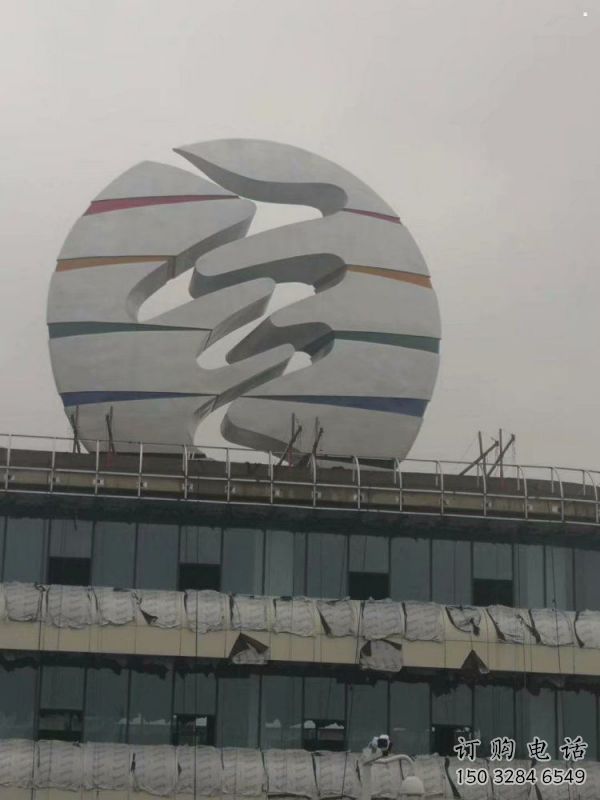 鏤空球雕塑精選，街道標(biāo)識(shí)，異形鏤空球雕塑指用