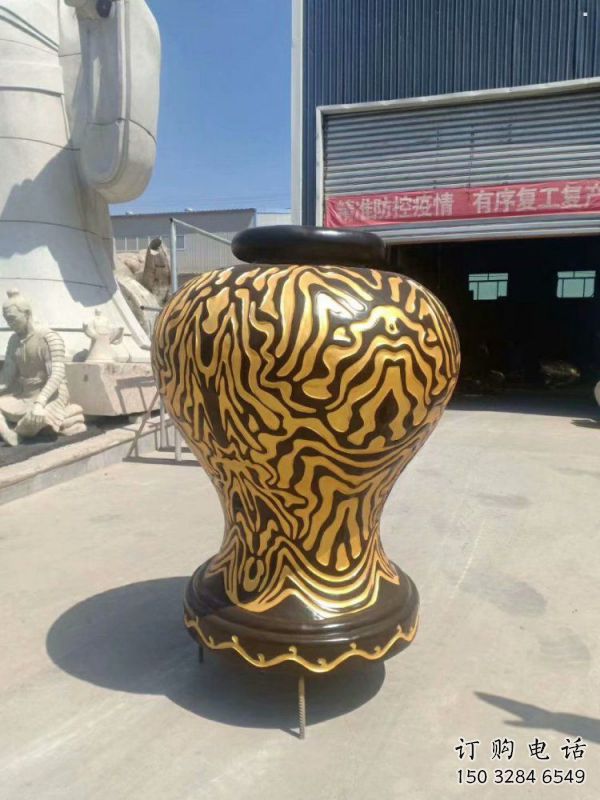 花瓶雕塑展品，景觀概念，景觀玻璃鋼花瓶雕塑優選