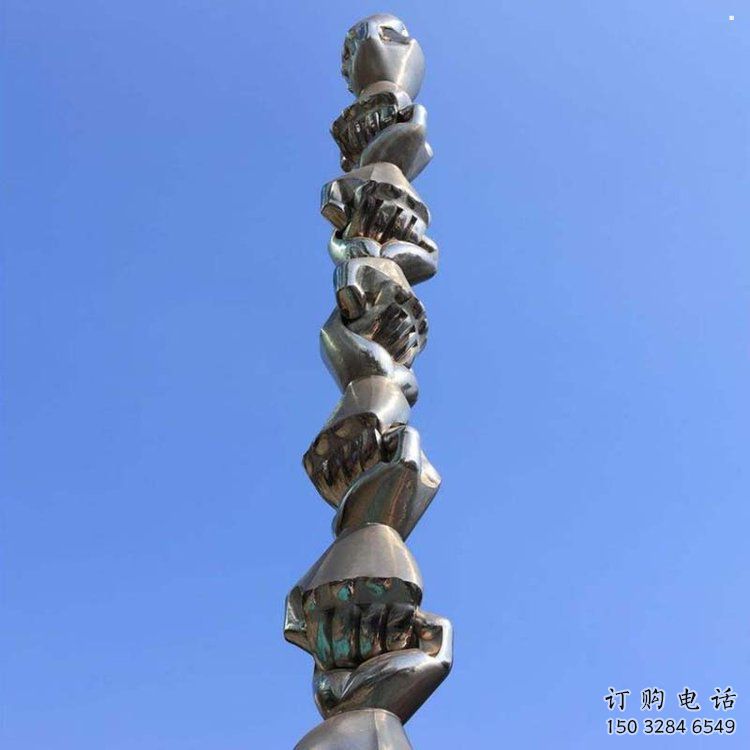 拳頭雕塑專供，露天雕塑，不銹鋼拳頭雕塑廠家選用
