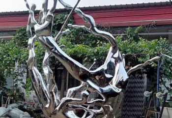 波浪雕塑提供，美陳雕塑，不銹鋼波浪雕塑承接