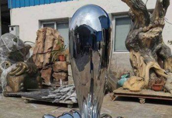 海浪雕塑制造商，城區(qū)小品，不銹鋼海浪紋雕塑定制