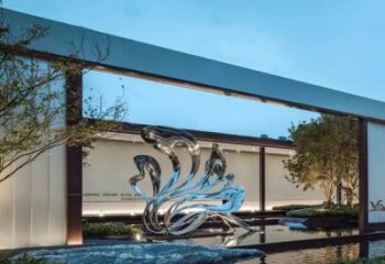 海浪紋雕塑制造，歐式風(fēng)格，不銹鋼海浪紋雕塑供給