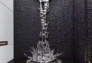 浪花雕塑優價，鋼管組合，鏡面浪花雕塑異型