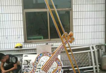 農(nóng)村吉他雕塑