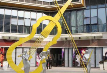 提琴雕塑提供，園林裝飾，不銹鋼提琴雕塑承接