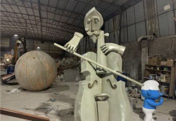 提琴雕塑制造，廣場雕塑，制造不銹鋼提琴雕塑