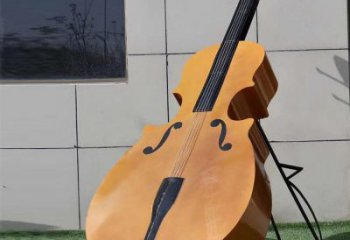 小提琴雕塑定做，標(biāo)識(shí)雕塑，不銹鋼小提琴雕塑選定