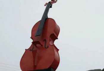 小提琴雕塑精品，小區(qū)雕塑，不銹鋼小提琴雕塑提供