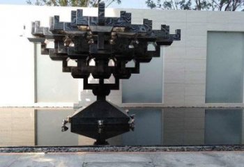 方塊雕塑承接，街景小品，不銹鋼方塊雕塑訂做