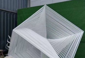 立方體雕塑服務(wù)商，街道標(biāo)識(shí)，鏤空立方體雕塑定制