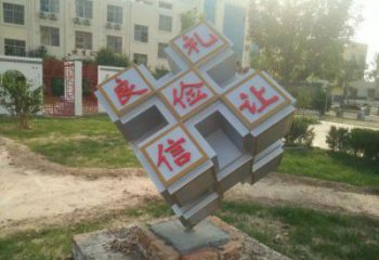 正方體雕塑生產(chǎn)，景區(qū)案例，不銹鋼正方體雕塑優(yōu)選