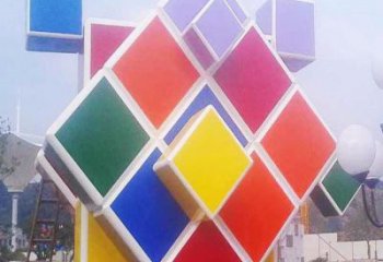 正方體雕塑優(yōu)選，陸地擺件，不銹鋼正方體雕塑供應