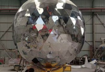 鏡面球雕塑提供，街頭雕塑，不銹鋼球雕塑廠家優價