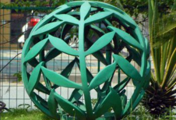 鏤空球雕塑標準，拉絲工藝烤漆鏤空球雕塑精品