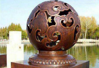 鏤空球雕塑標準，陸地擺件，烤漆鏤空球雕塑定制