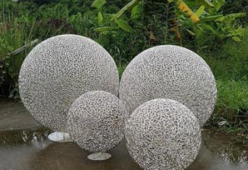空心球雕塑精選，歐式風格，鏤空空心球雕塑選定廠家