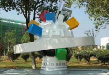 棱面球雕塑指用，景觀概念，景觀鏤空棱面球雕塑制作